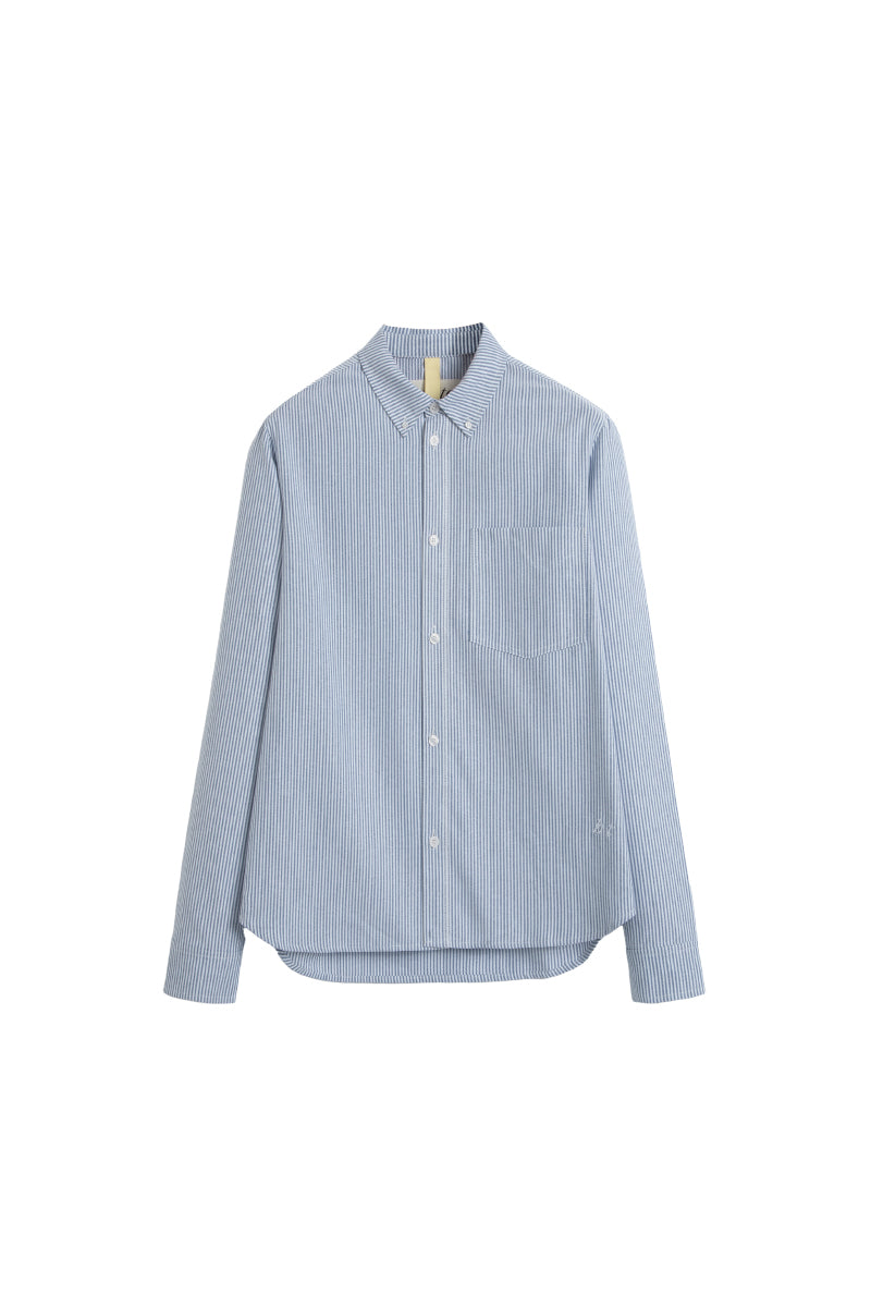 Alex Shirt - Dark Navy/White Stripe