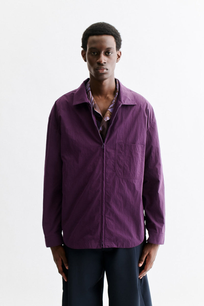 Alvaro Atelier Zip Shirt - Violet Dusk