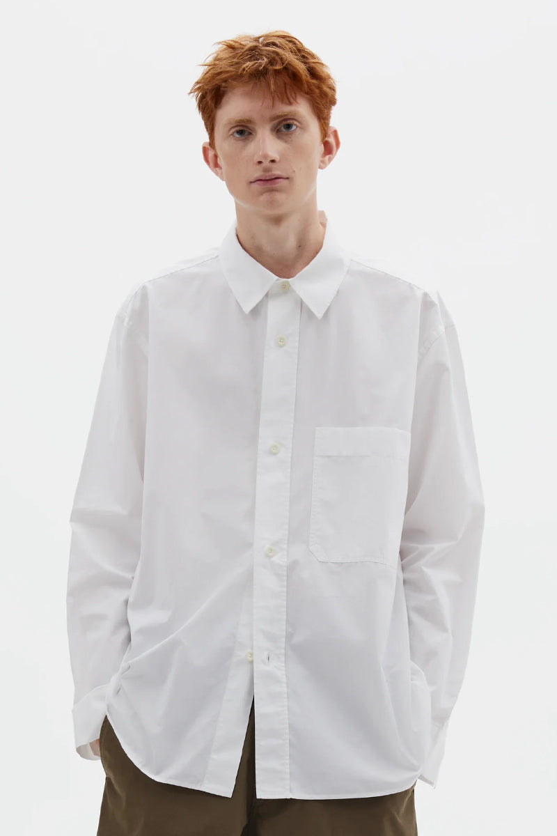 MHL. Basic Compact Cotton Poplin - White