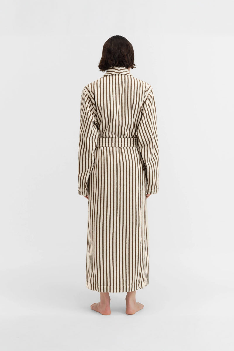 Tekla Bathrobe - Kodiak Stripe