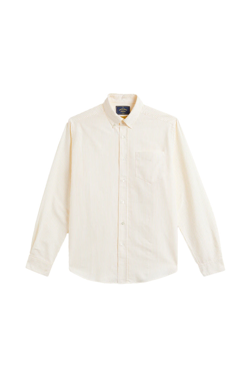 Belavista Stripe Button Down Shirt - Yellow/White
