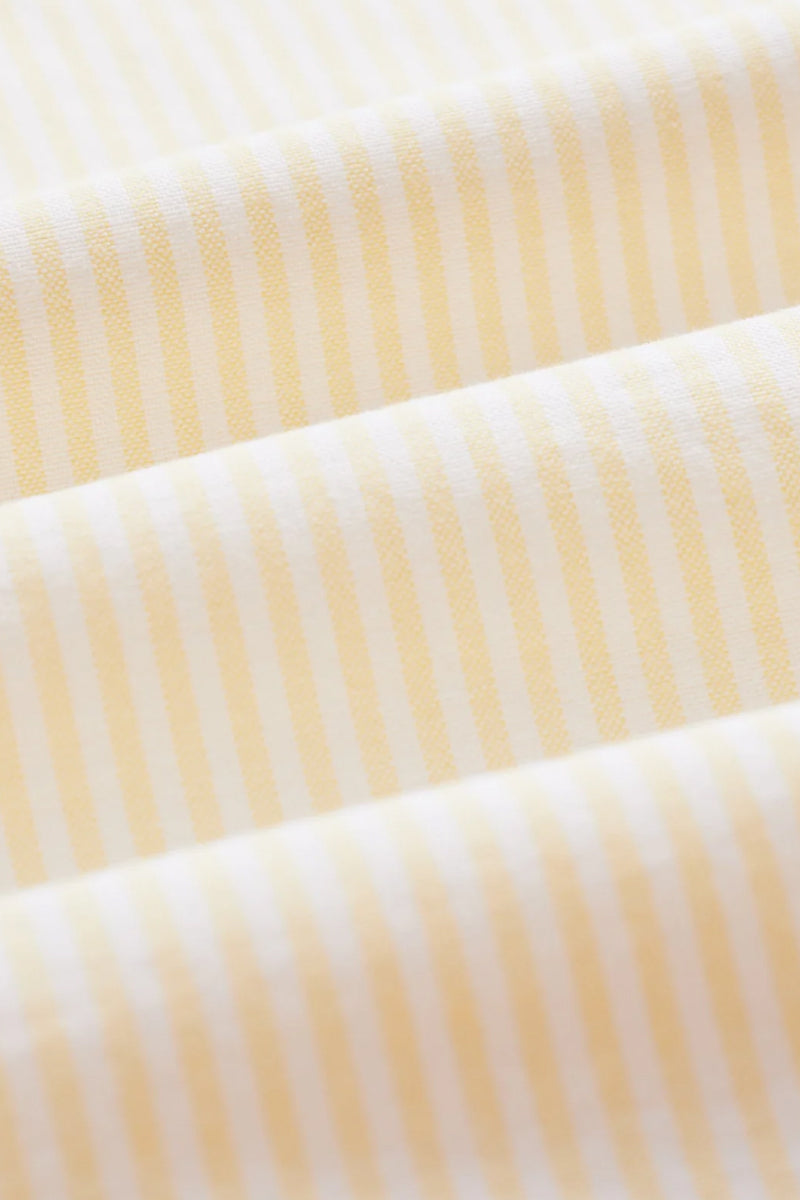 Belavista Stripe Button Down Shirt - Yellow/White