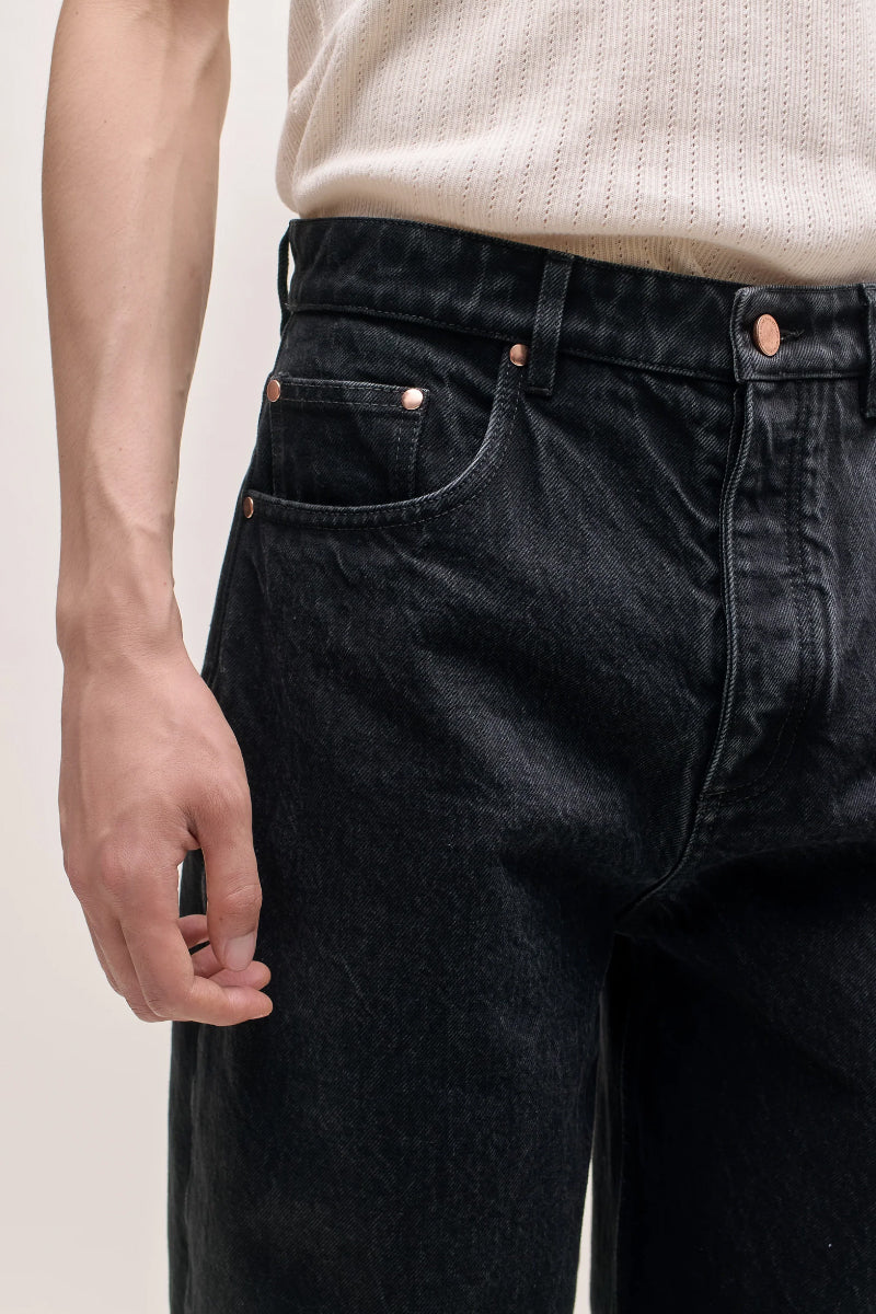 Beto Wide Jeans - Vintage Black
