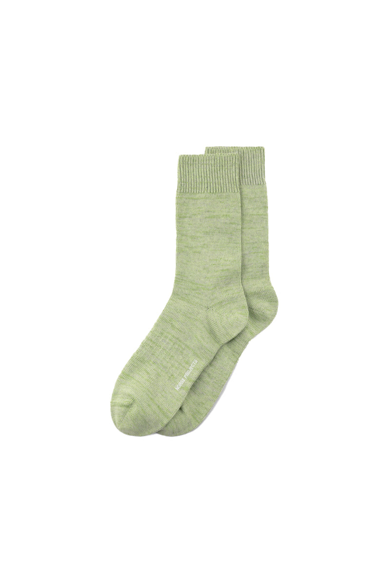 Bykle Heavy Cotton Twist Sock - Basil