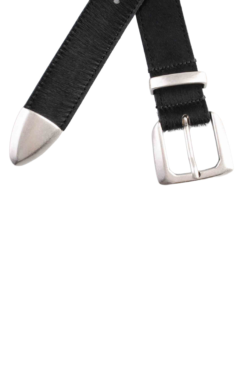 Molebo M2418 Belt - Black Pony Hair