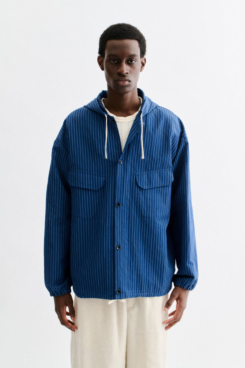 Tsavo Seersucker Jacket - Ocean Stripe