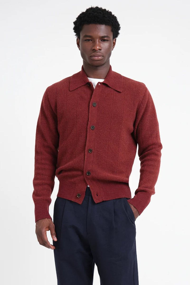 Britten Knitted Cardigan - Red