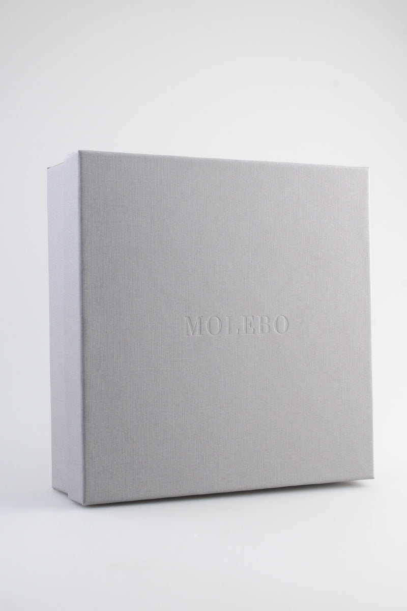 Molebo M2433 Belt - White Pony Hair & Steel