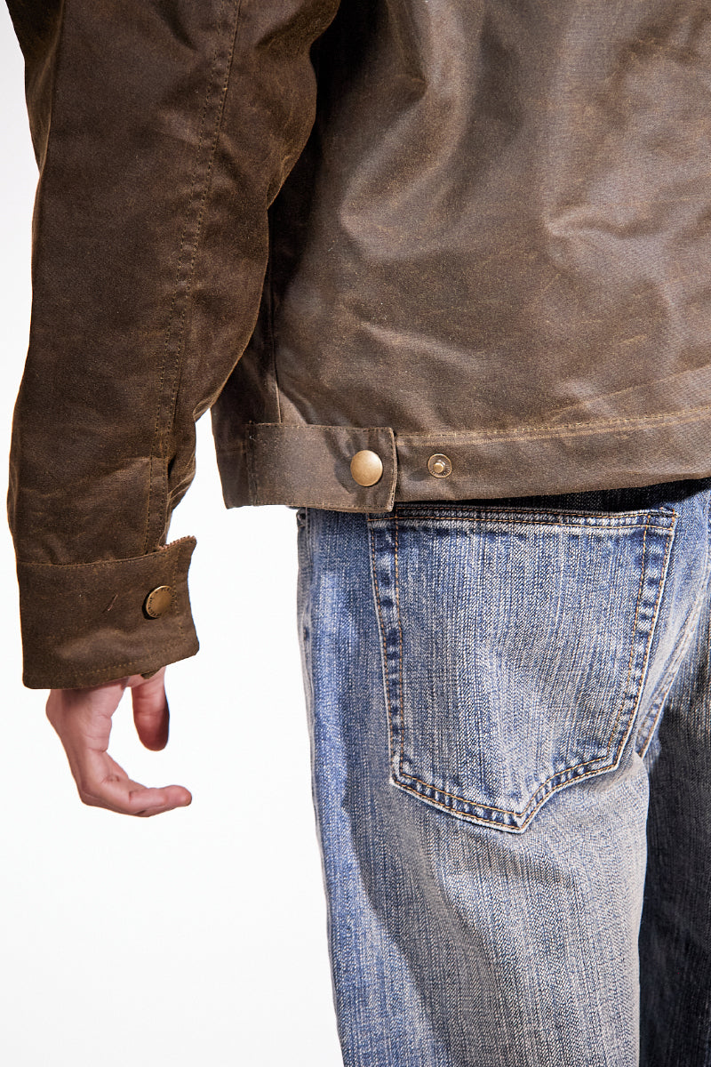 Carter Wax Zip Jacket - Light Olive