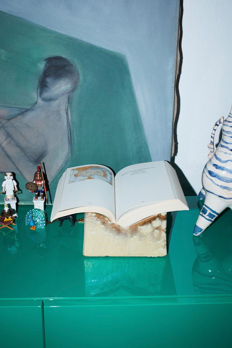 Ceramic Bookstand - Beige Glazed Ceramic