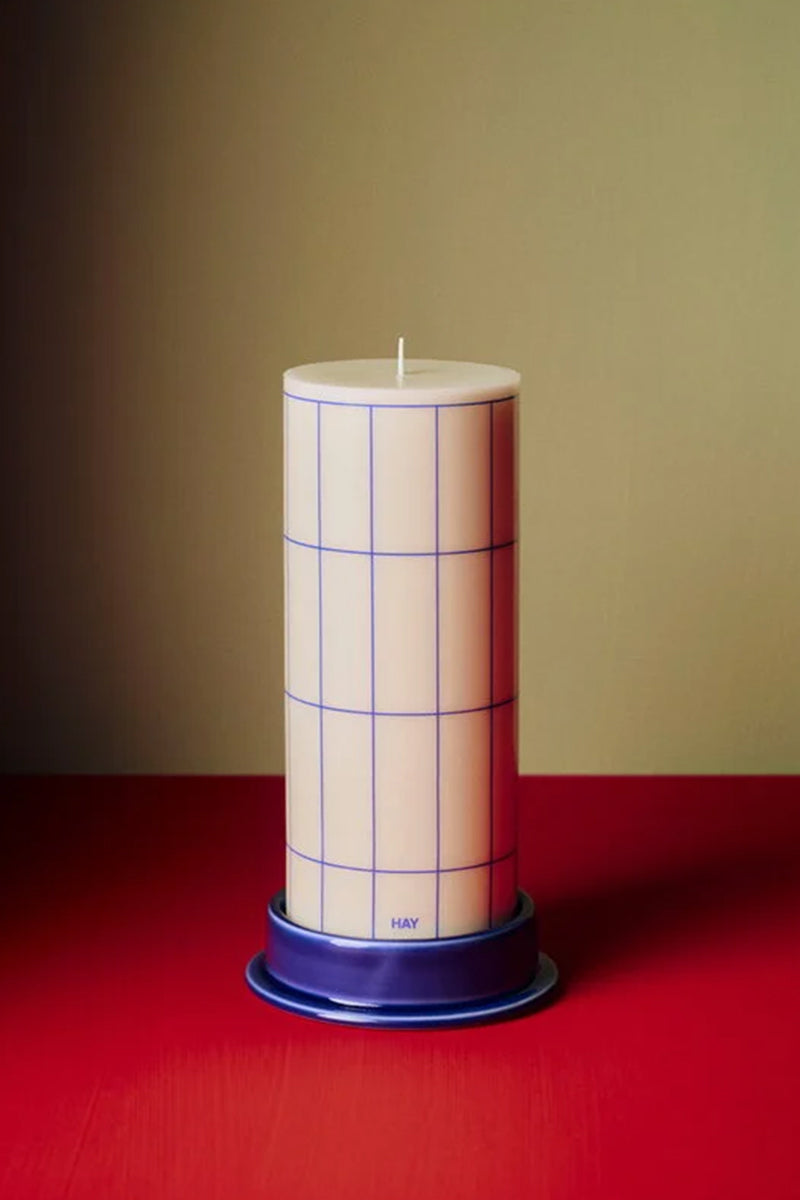Column Candle Holder Medium - Royal Blue
