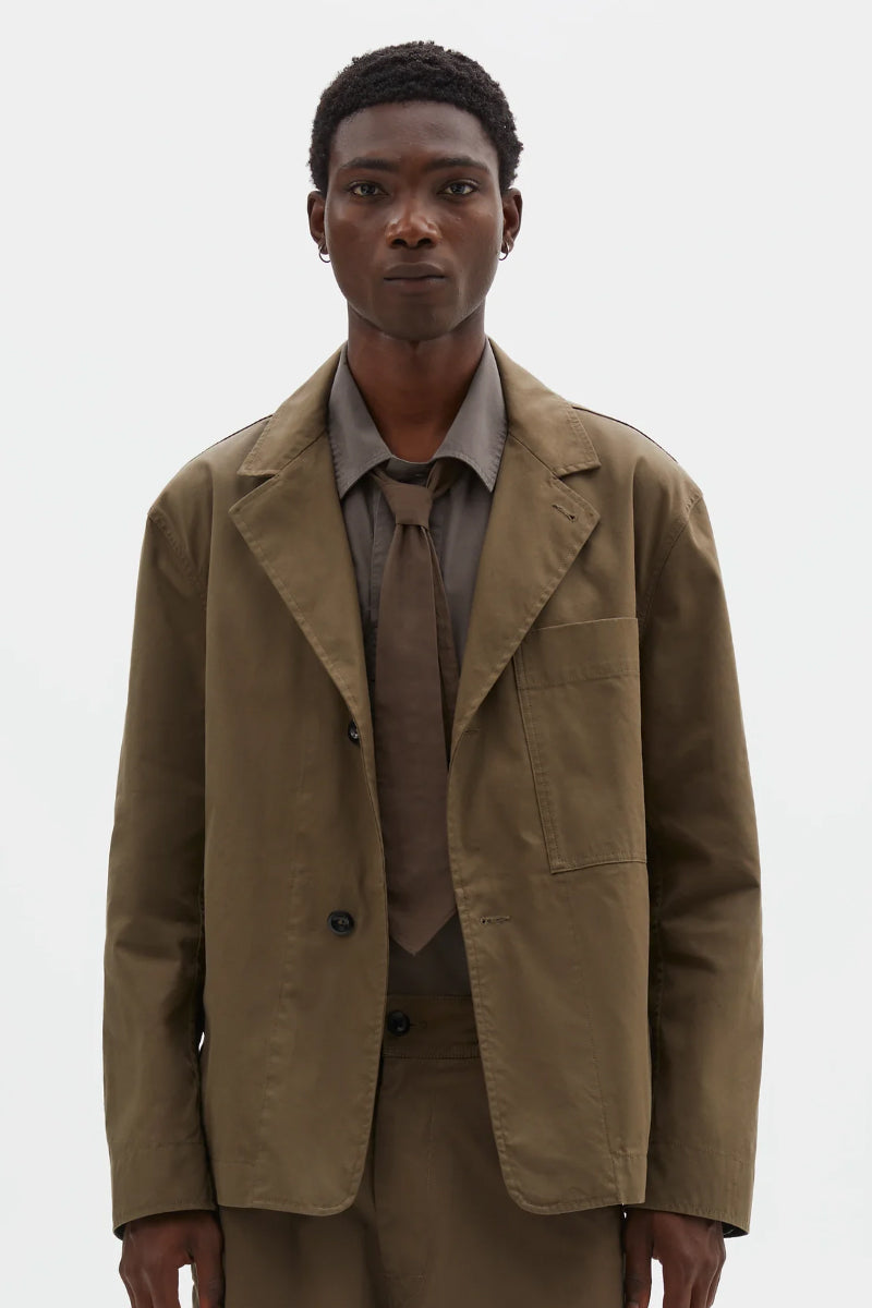 MHL. Minimal Blazer Cotton Blend Cordura - Khaki