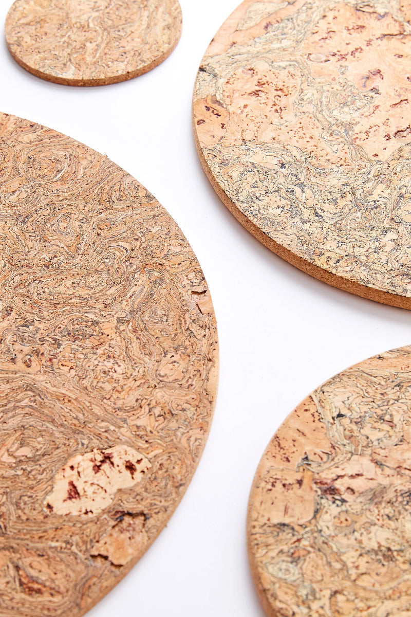 Cork Round Trivets - Set of 2