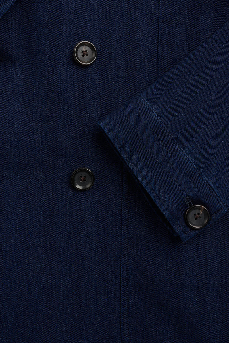 Double Breasted Jacket - Indigo Blue