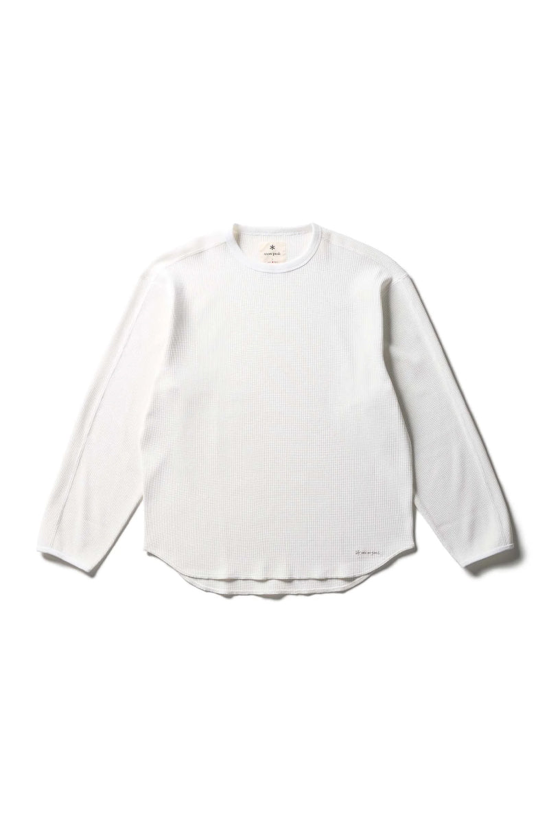 Dry Waffle Long Sleeve Tee - Off White