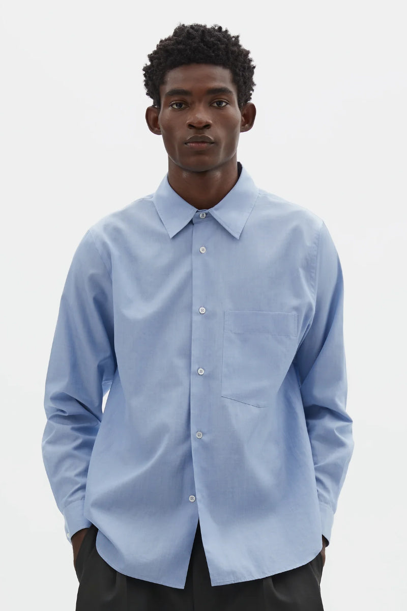 Margaret Howell Mainline End On End Shirt - Cotton Pale Blue
