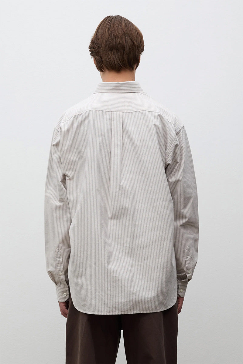 Falster Oversize Oxford BD Shirt - Dark Dust Green