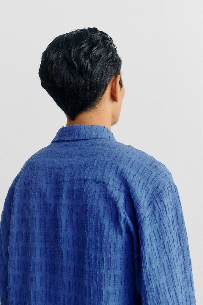 Fulvio Shirt - Structured Indigo