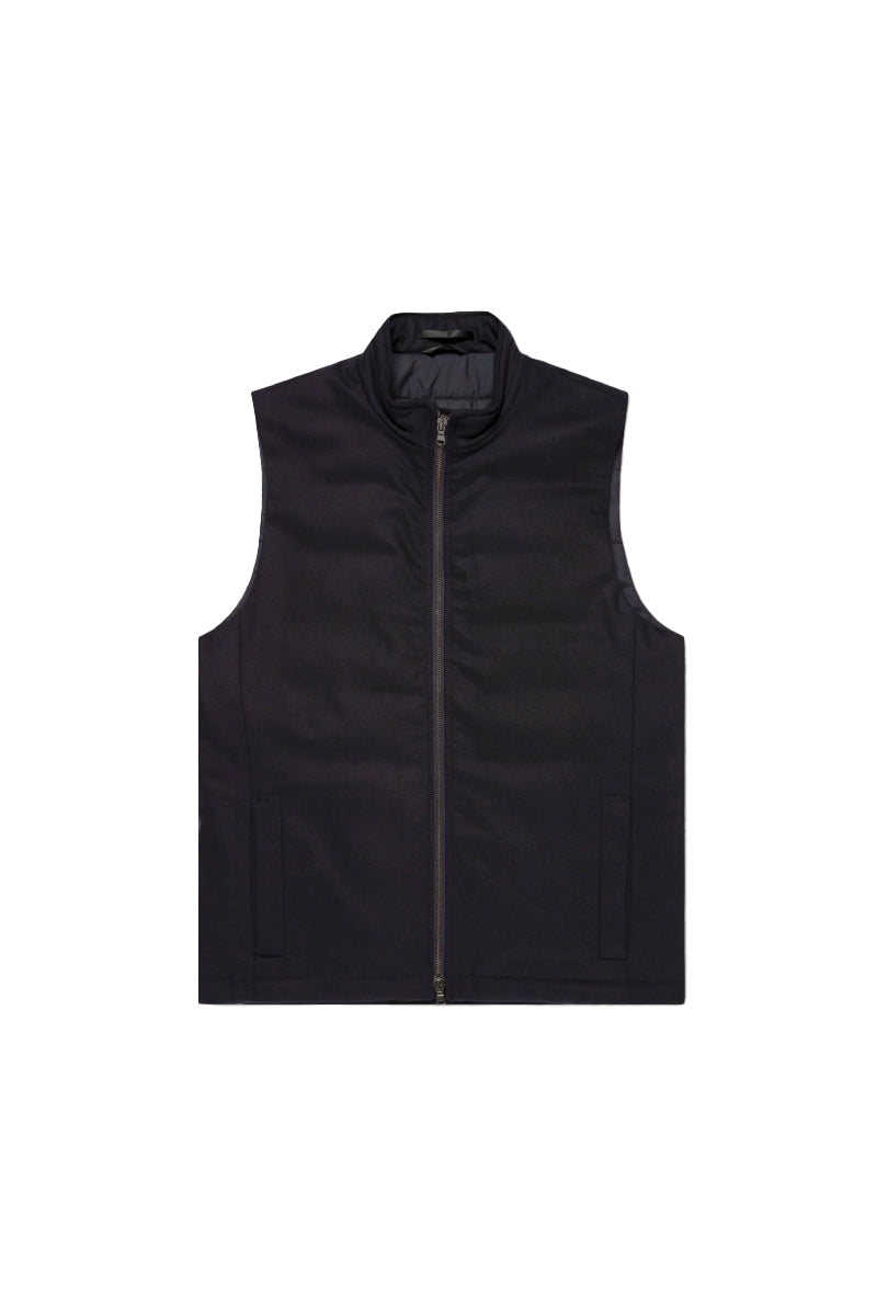 Wool Cashmere Gilet - Dark Navy