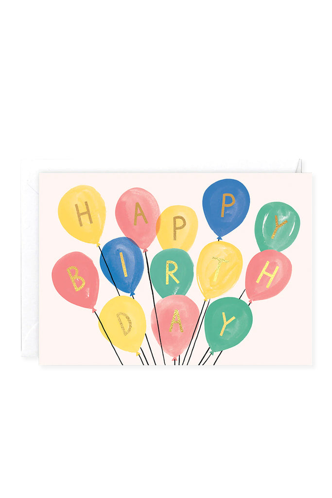 HB Balloon Bunch by Charlotte Trounce - Greeting Card