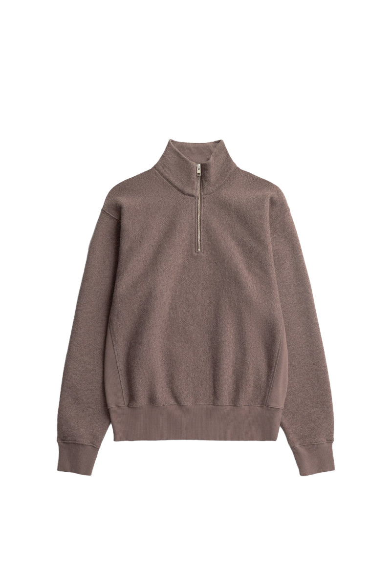 Norse Standard Half Zip Sweatshirt - Walnut