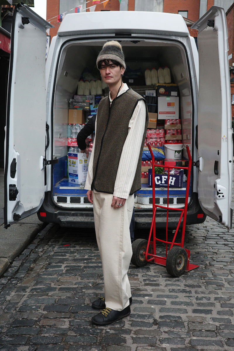 Artikel København A5 Harris Tweed Vest - Brown