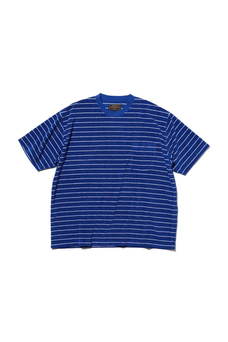 Pocket Tee Pile Stripe - Blue