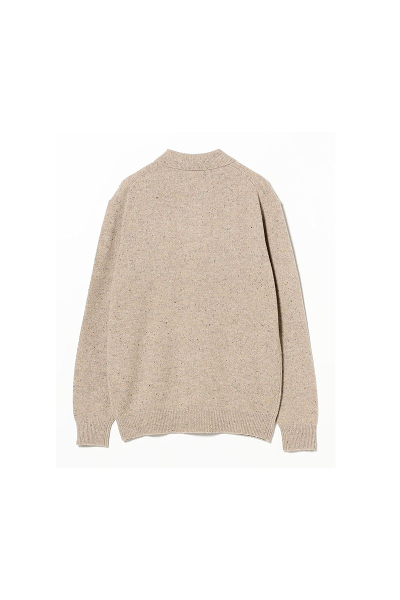 Knit Polo Nep 9G - Beige Multicolour Fleck