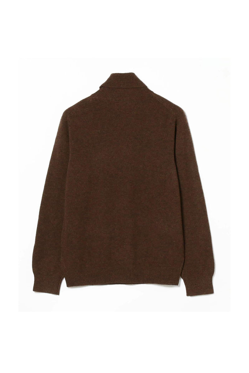Turtle Neck 9G Knit - Brown
