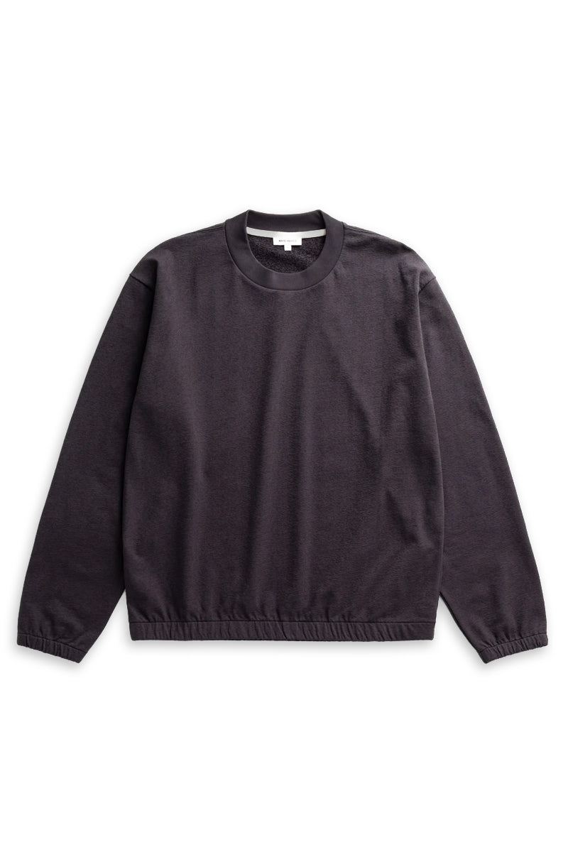 Kulhuse Relaxed Light Pile Jersey Sweatshirt - Darkest Purple