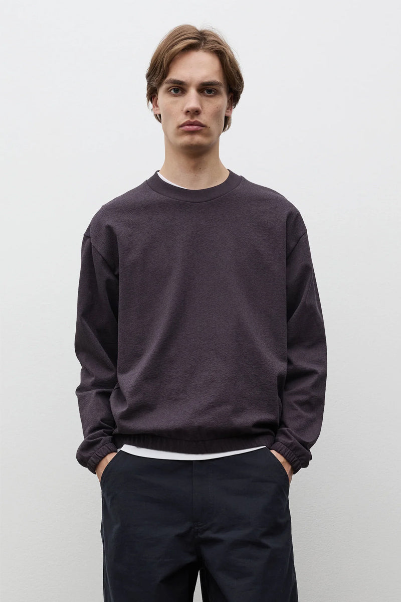 Kulhuse Relaxed Light Pile Jersey Sweatshirt - Darkest Purple