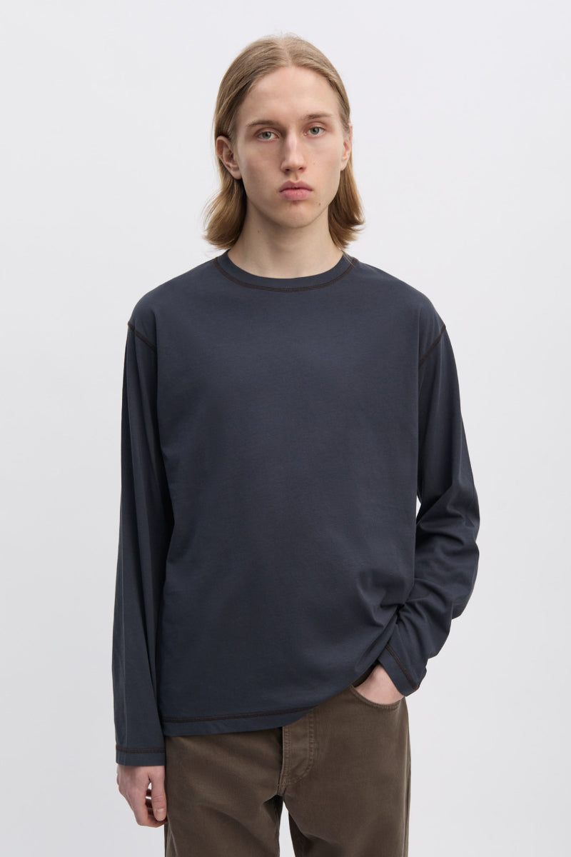 Another Longsleeve Tee Shirt 3.0 - Navy/Brown