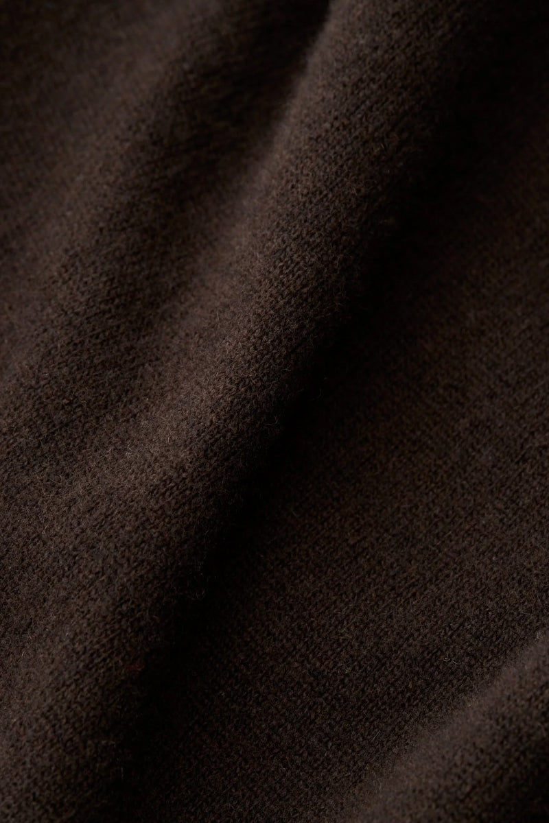 Lurin Longsleeve Wool & Cashmere Knit - Mahogany