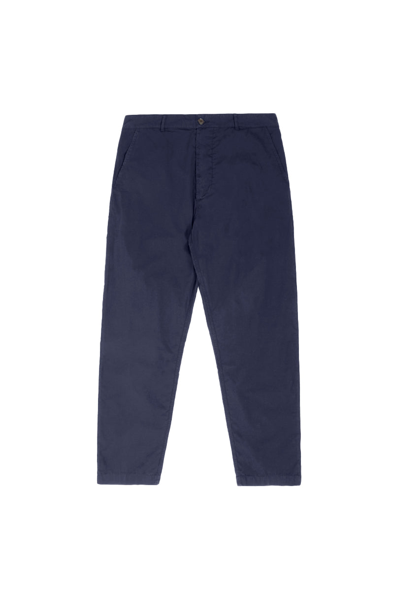 Peached Poplin Military Chino - Navy