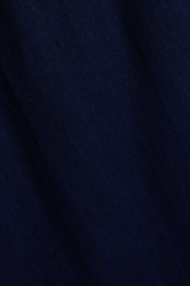 Morton Pleated Trousers - Indigo Blue