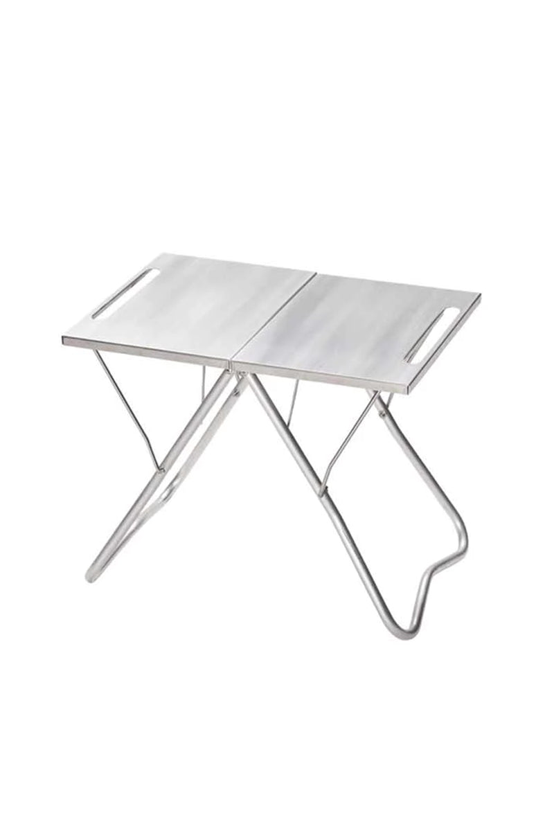 Folding Camp Table - Stainless Steel