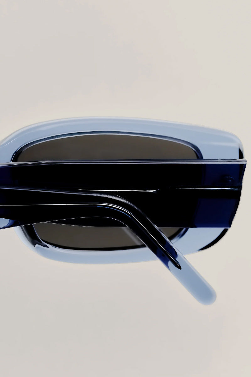 Odessa Sunglasses - Deep Sea Blue Frame / Dark Grey Lens