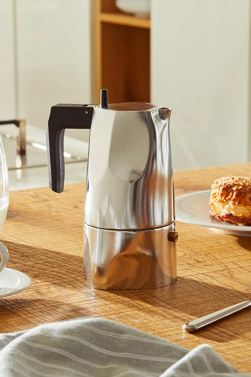 Ossidiana Espresso Coffee Maker - Stainless Steel
