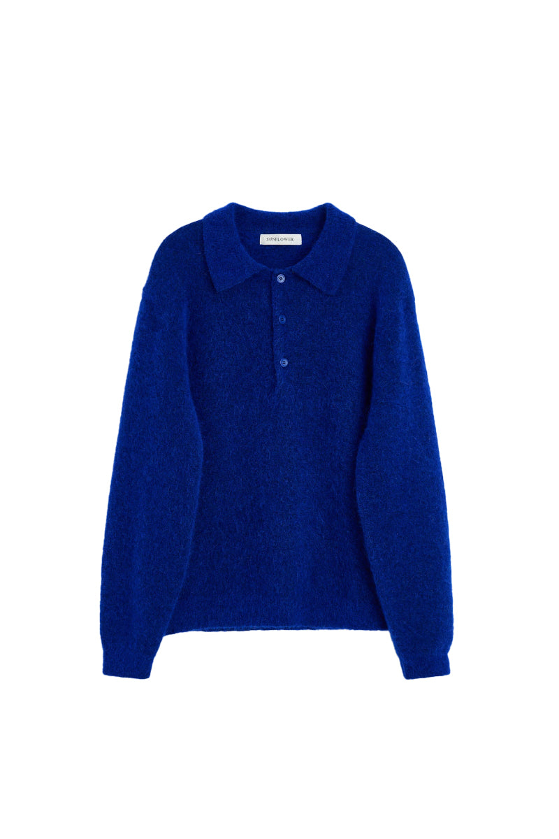 Mohair Polo - Klein Blue