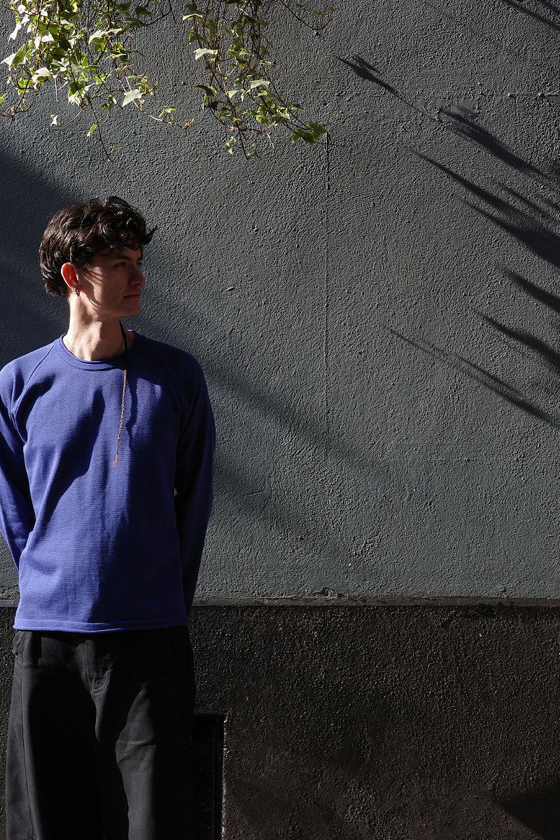 Water-Repellent Knit Pullover - Marine Blue