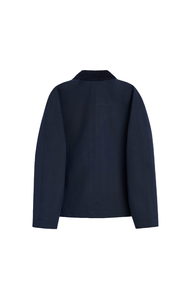 Short Raglan Coat - Navy