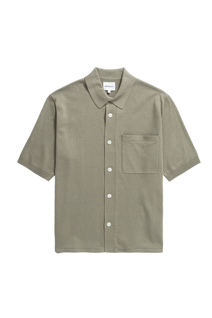 Rollo Cotton Linen SS Shirt - Clay