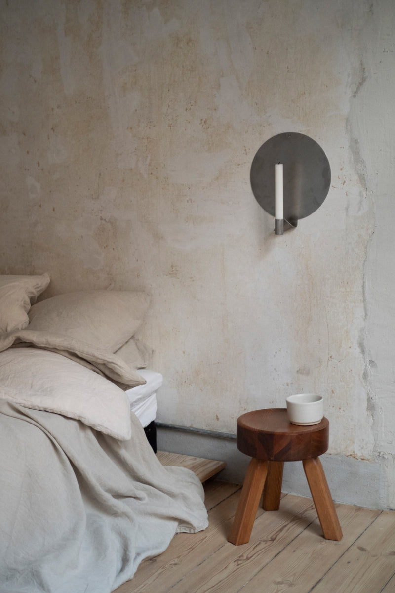 Round Ornament Candle Holder - Stainless Steel