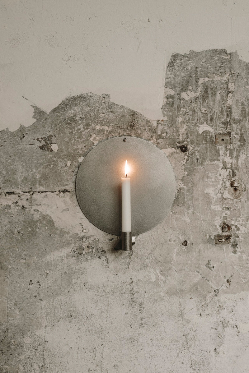 Round Ornament Candle Holder - Stainless Steel