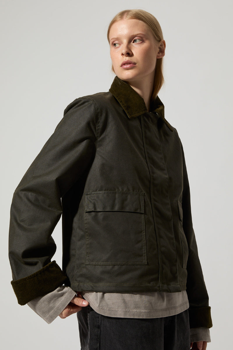 Sissel Wax Jacket - Olive