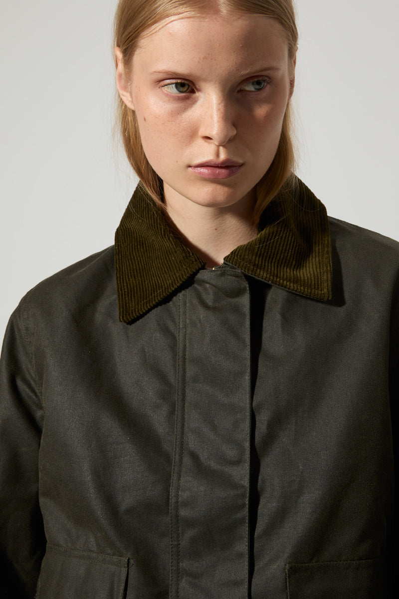 Sissel Wax Jacket - Olive