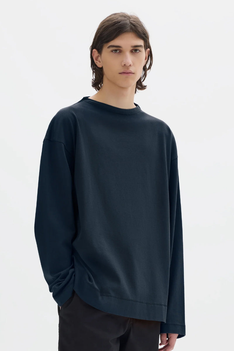 MHL. Smock Neck Tee Shirt - Ink