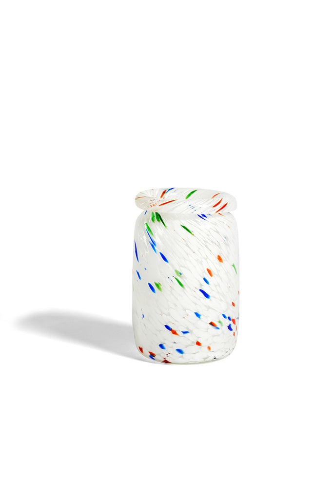 Splash Vase Roll Neck - White Dot