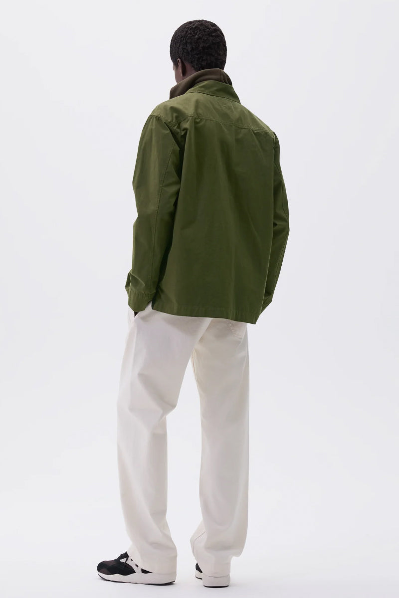 MHL Storm Flap Shirt Brushed Cotton Twill - Seaweed