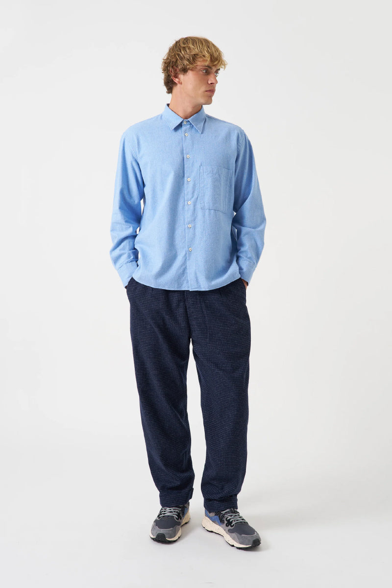 Bobby Wool Mix Super Chino - Navy Mix